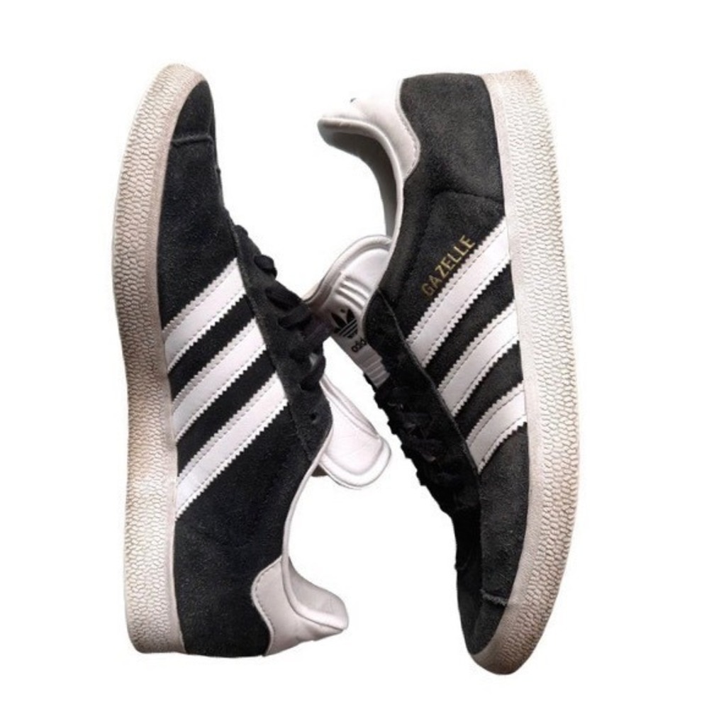 Adidas Gazelle Sneakers Black Suede Retro Streetwear Terrace Blokecore Size 8